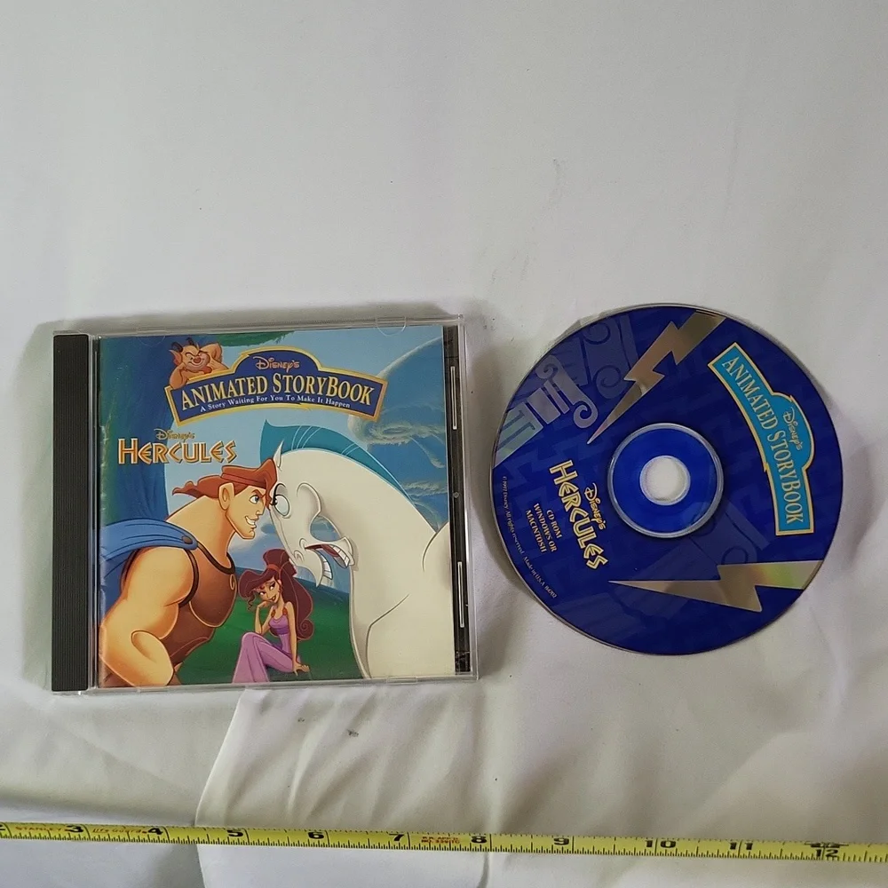 Disneys Animated Storybook Hercules 1997 mac pc game good used condition